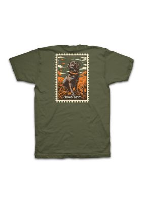 Crown & Ivy Men's Fall Stamp Lab Graphic T-Shirt