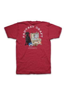 Crown & Ivy Men's Fantasy Draft Graphic T-Shirt