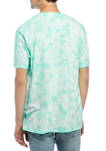 Short Sleeve Tie Dye Chest Graphic T-Shirt 