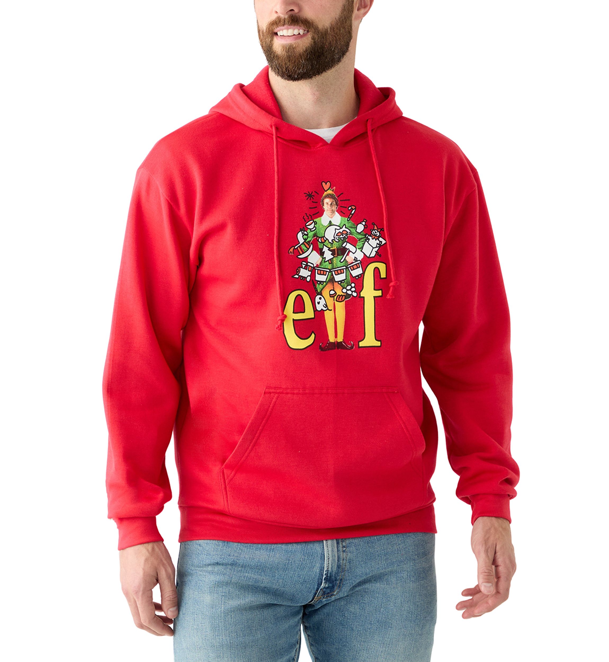 Mens Elf Graphic Hoodie