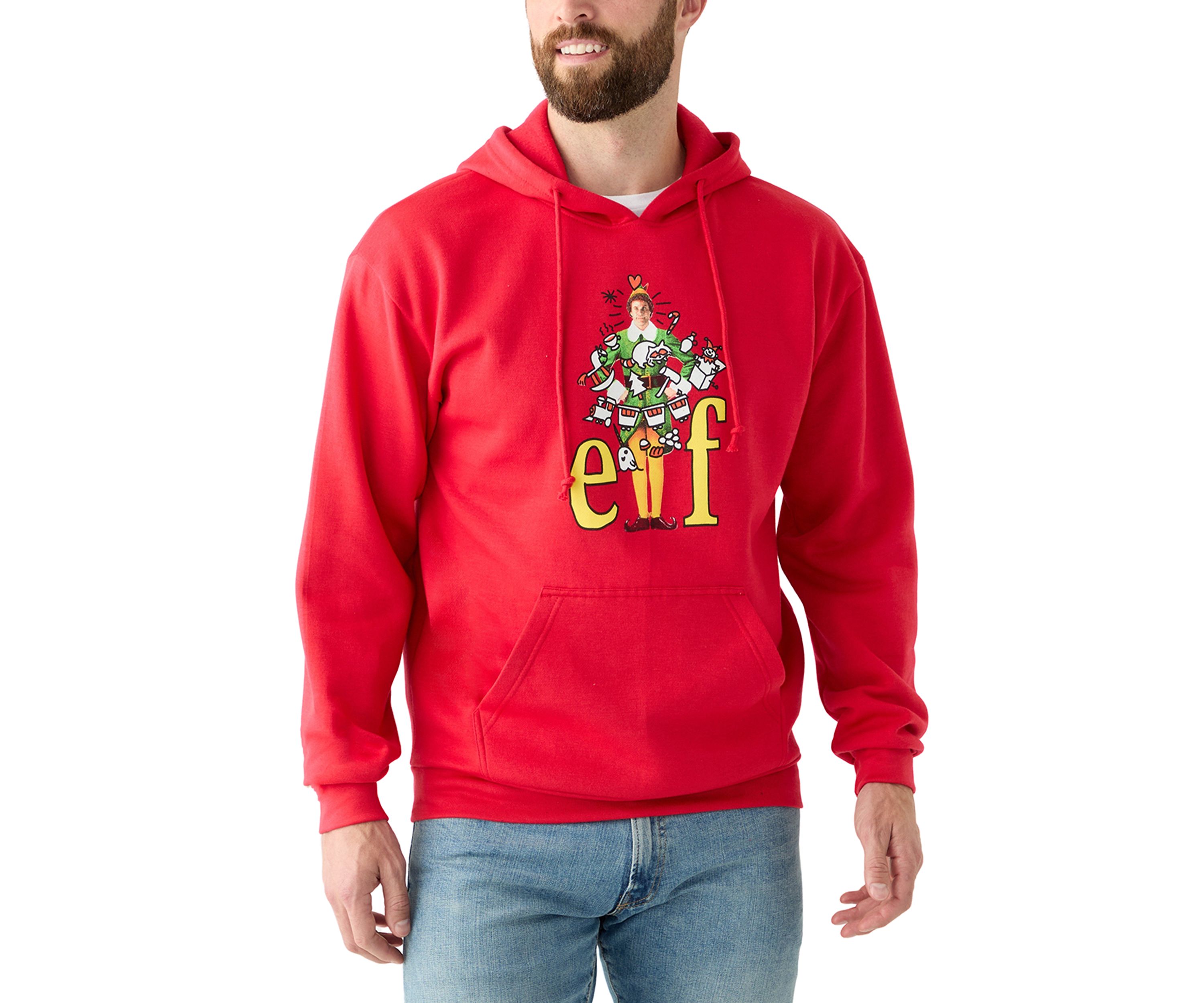 Mens Elf Graphic Hoodie