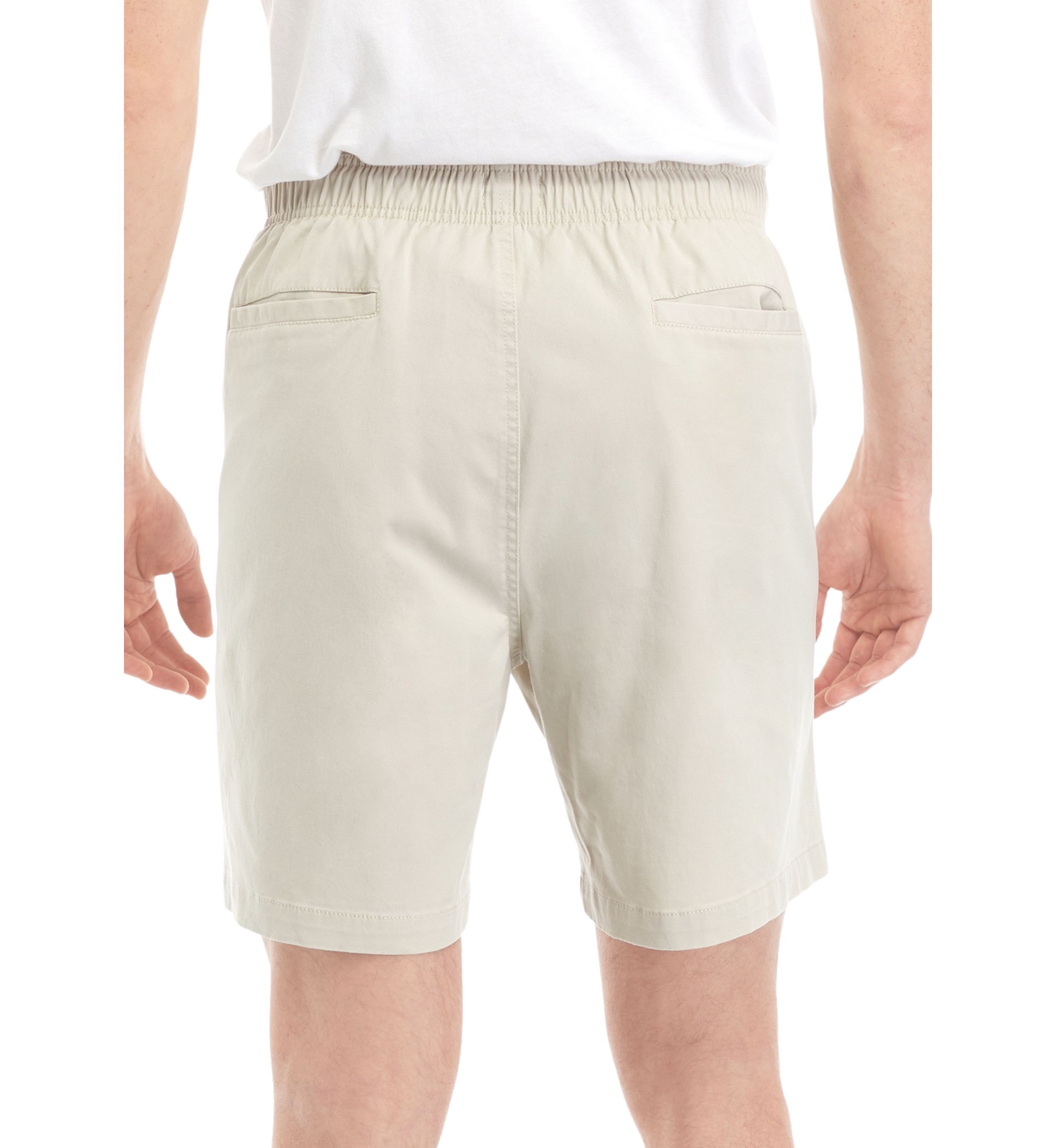 7" Pull On Twill Shorts