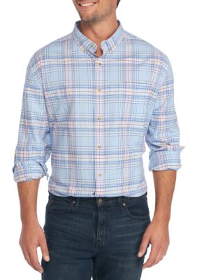 Crown & Ivy™ Long Sleeve Oxford Plaid Shirt | belk