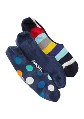 Happy Socks Men's 3-Pack Of Printed Liner Socks