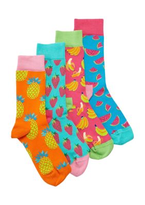 HSELL Funny Food Patterned Fun Socks for Men, 12-Pack
