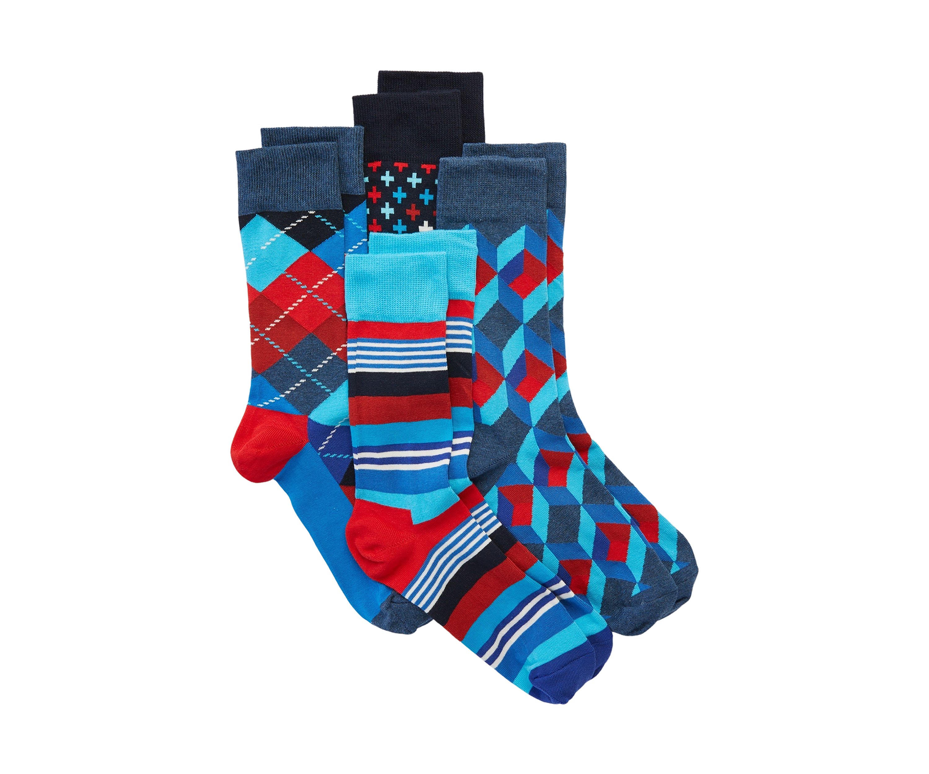 Optic Square Socks - 4 Pack