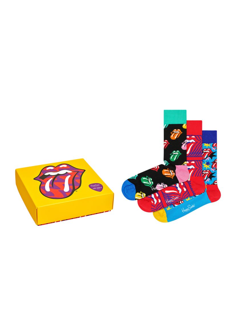 Set of 3 Rolling Stones Sock Gift Box