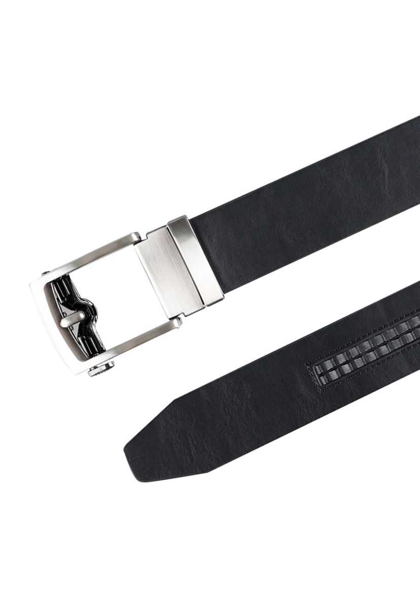 Adjustable Track Lock Buckle Dress Belt
