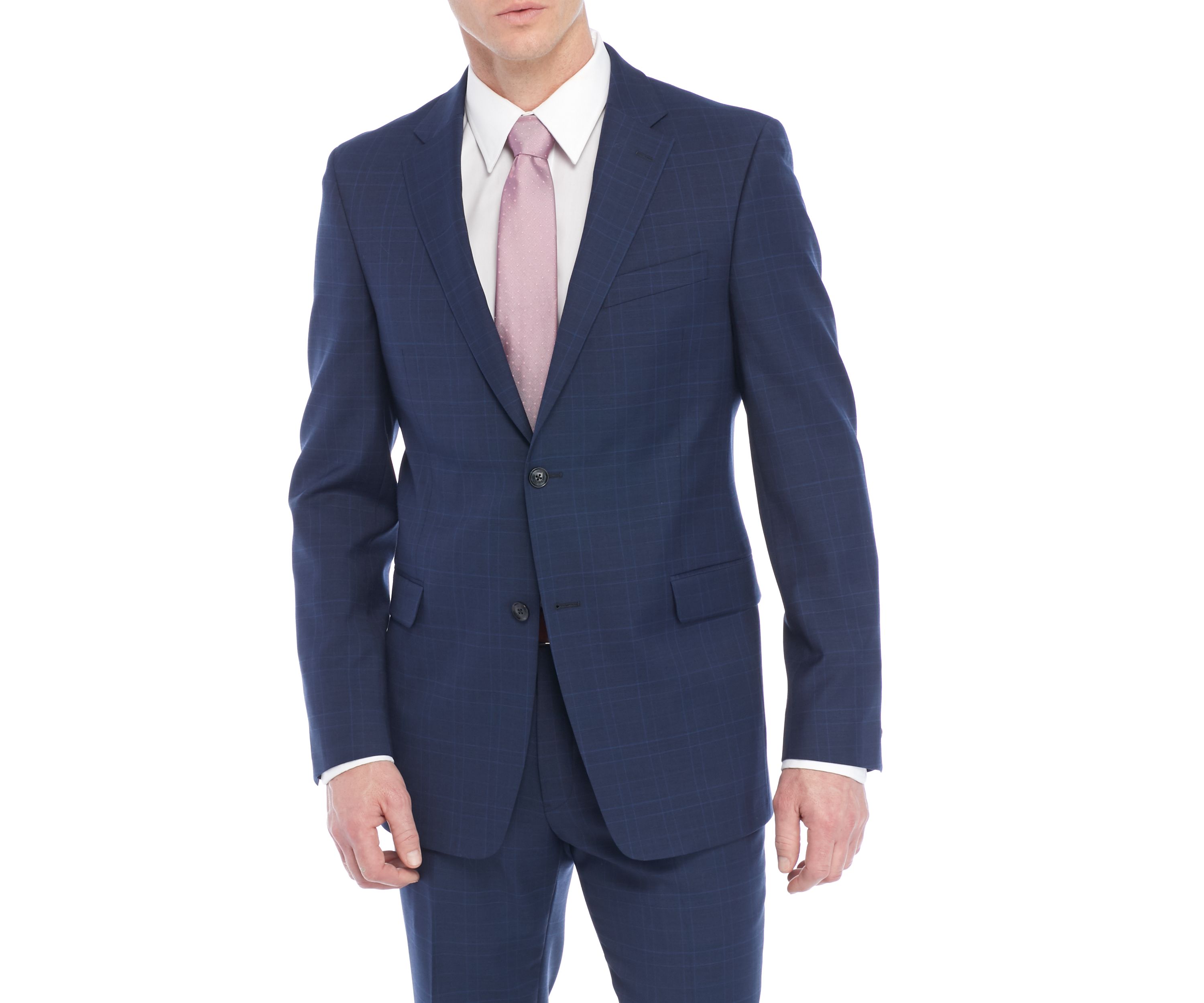 Plaid Stretch Suit Separate Coat