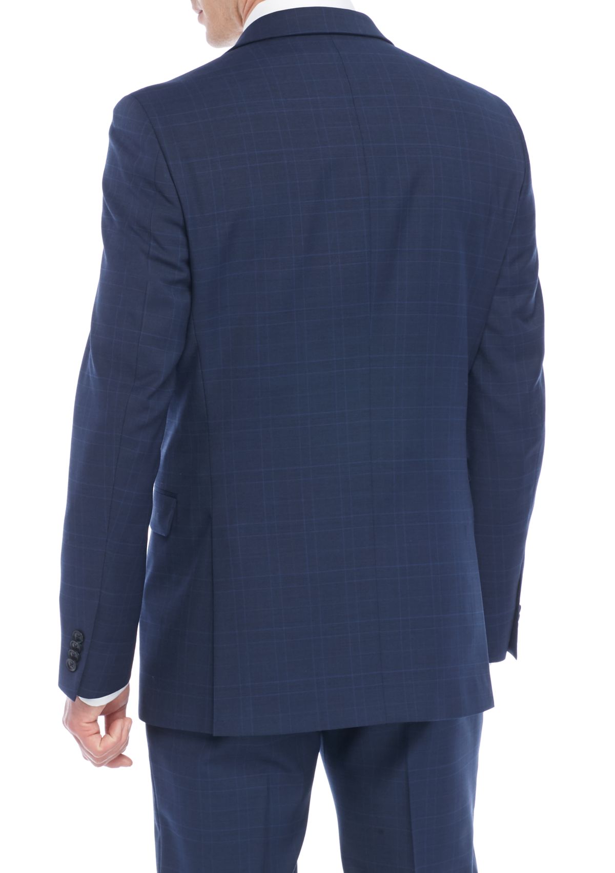 Plaid Stretch Suit Separate Coat