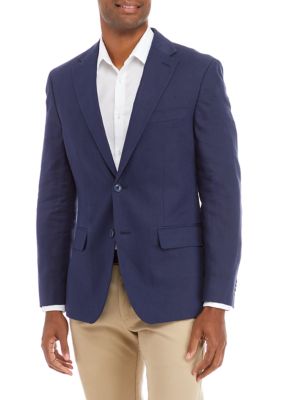 Tommy Hilfiger Men's Modern-Fit Blue/White Stripe Sport Coat