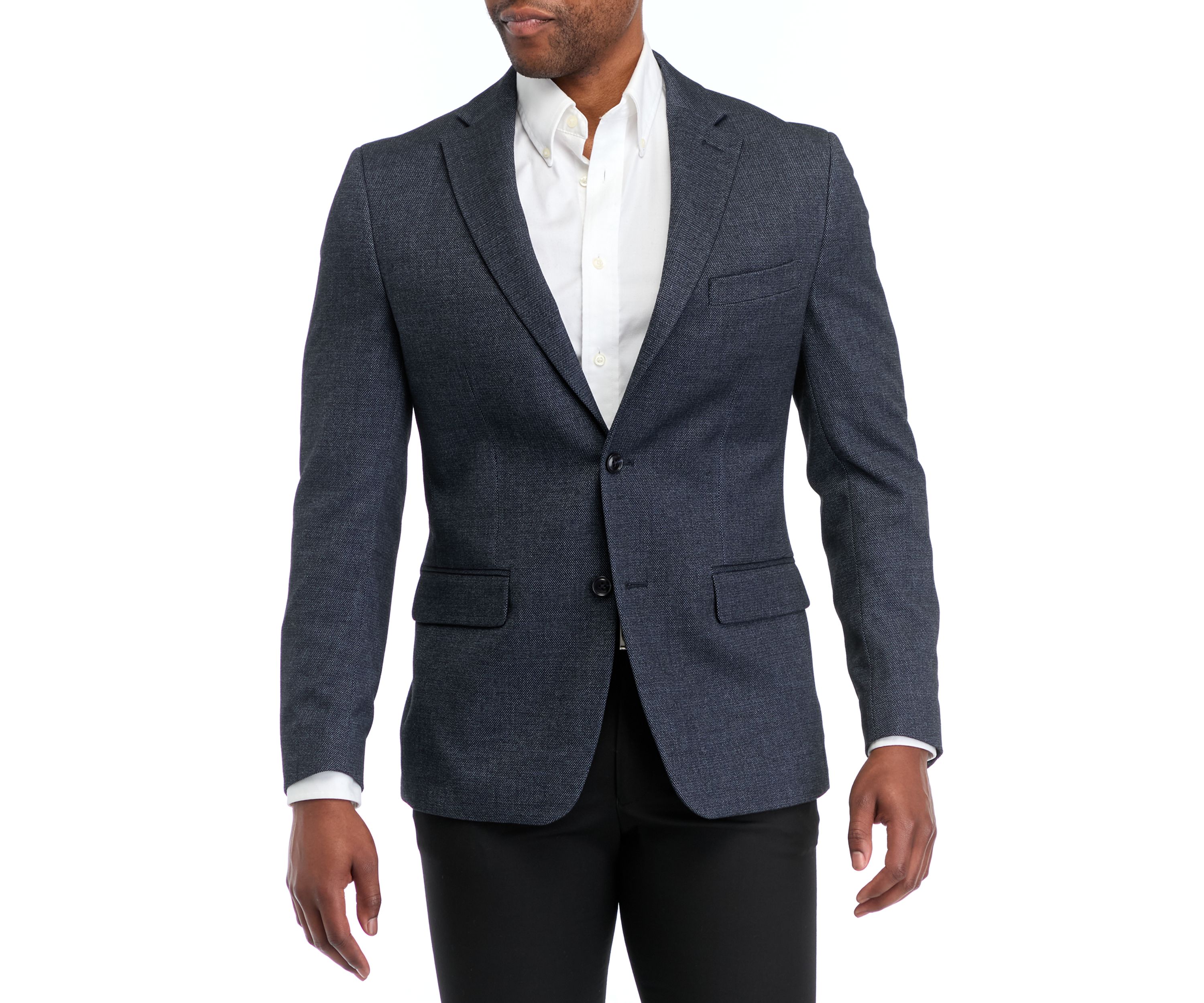 Textured Solid Modern Fit Sport Coat
