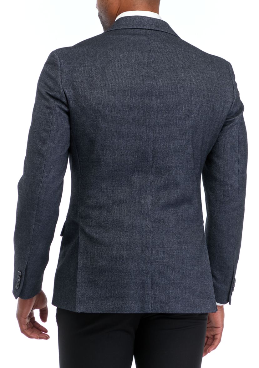 Textured Solid Modern Fit Sport Coat