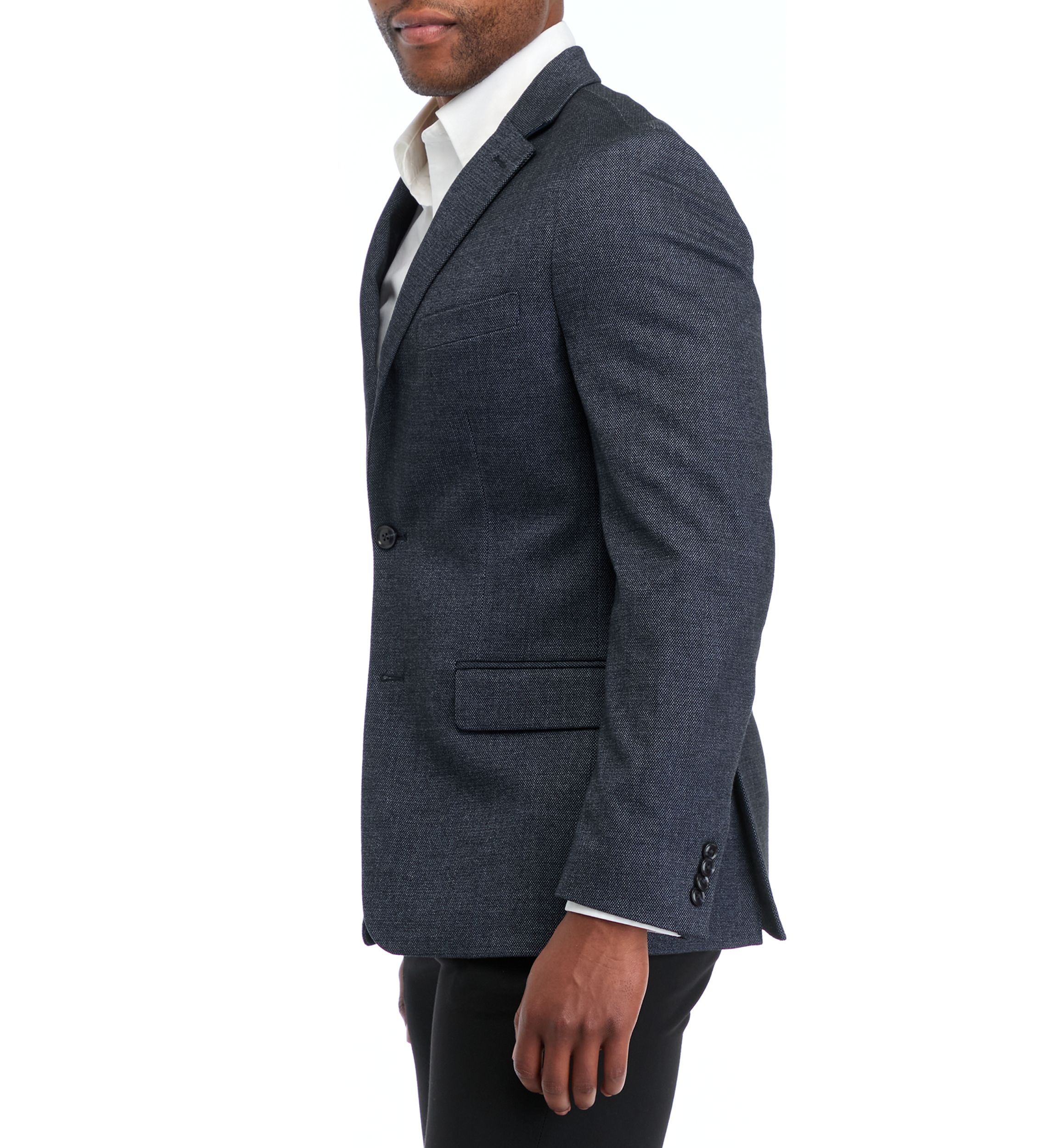 Textured Solid Modern Fit Sport Coat