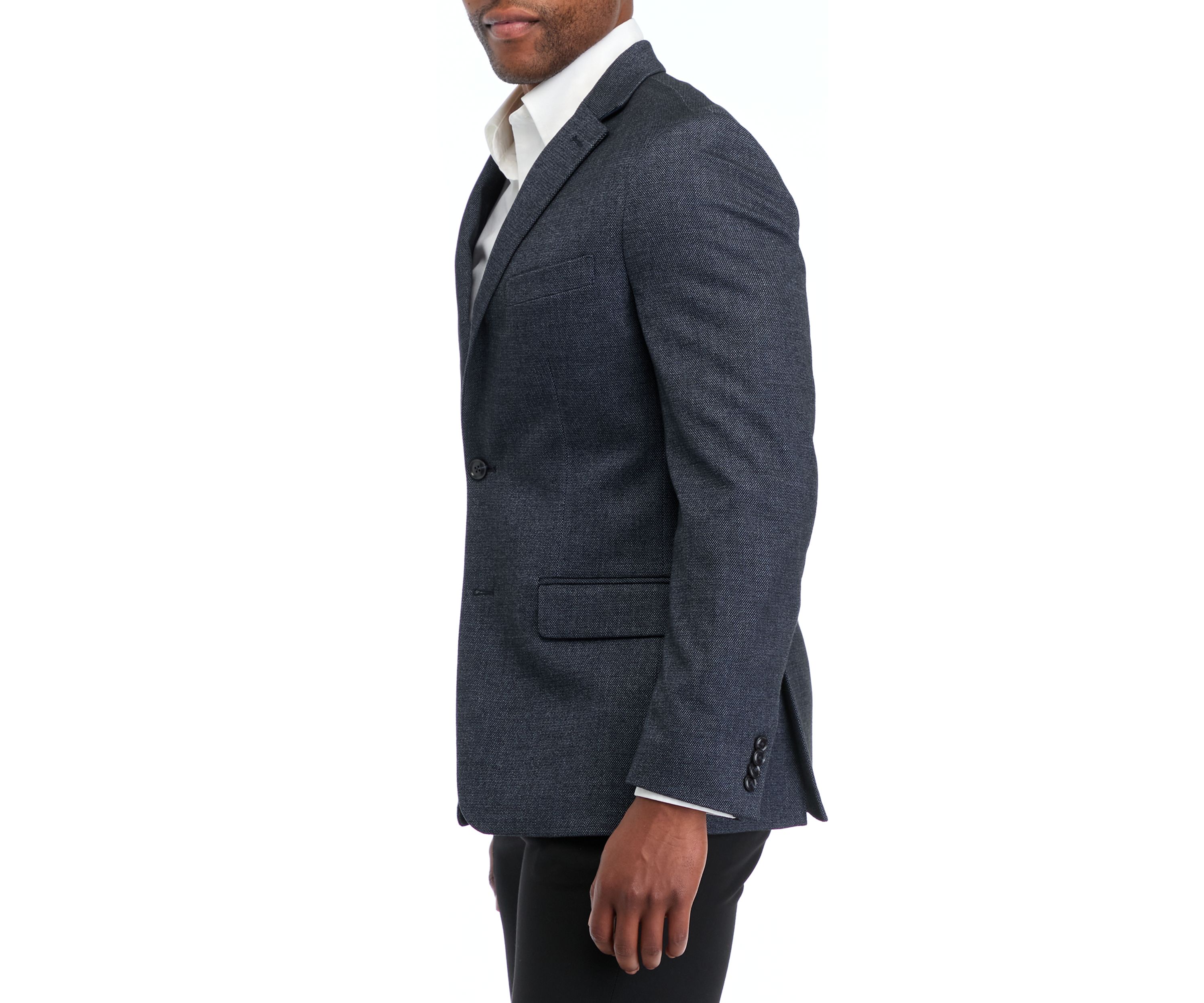 Textured Solid Modern Fit Sport Coat