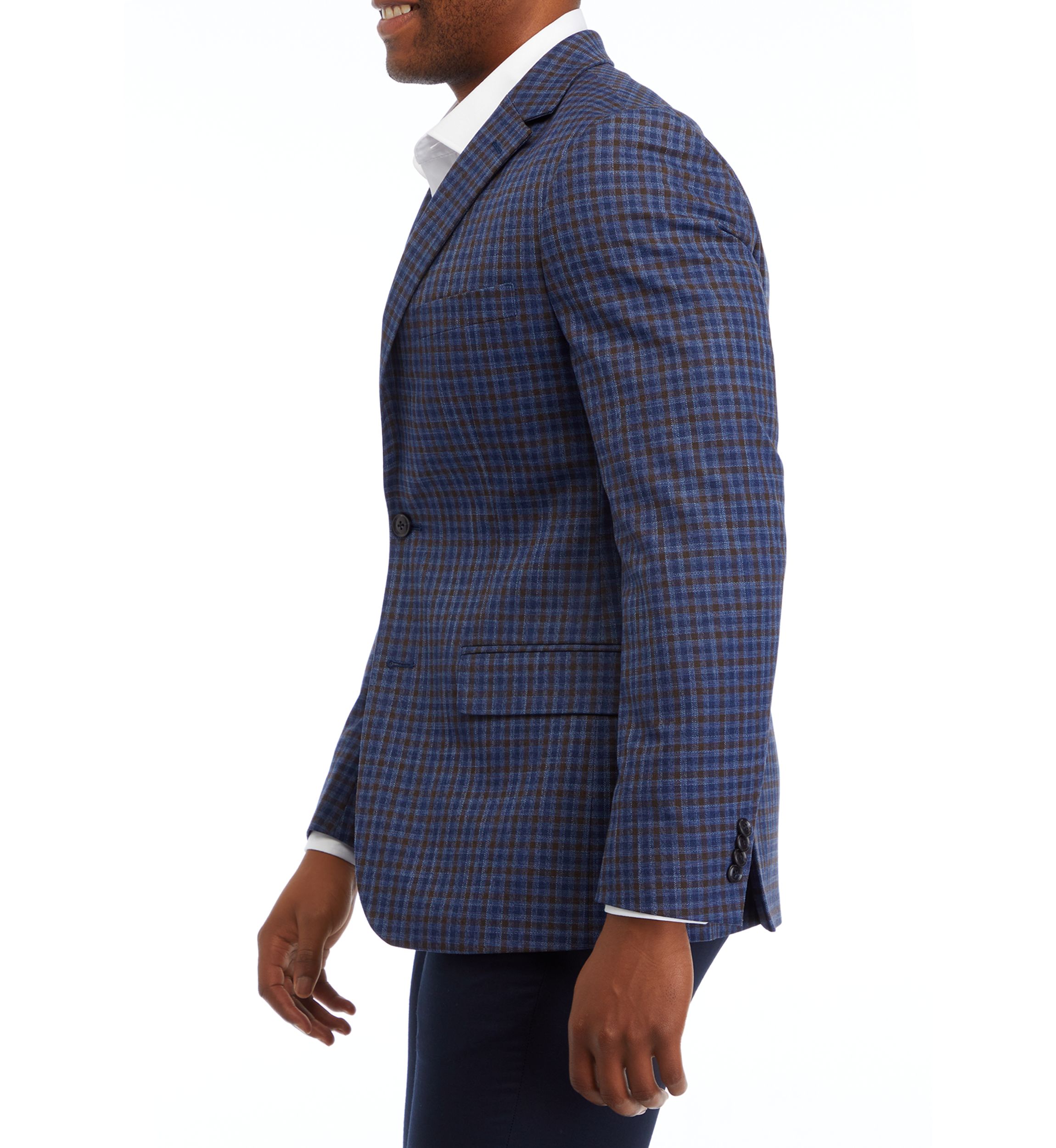 Check Print Sport Coat