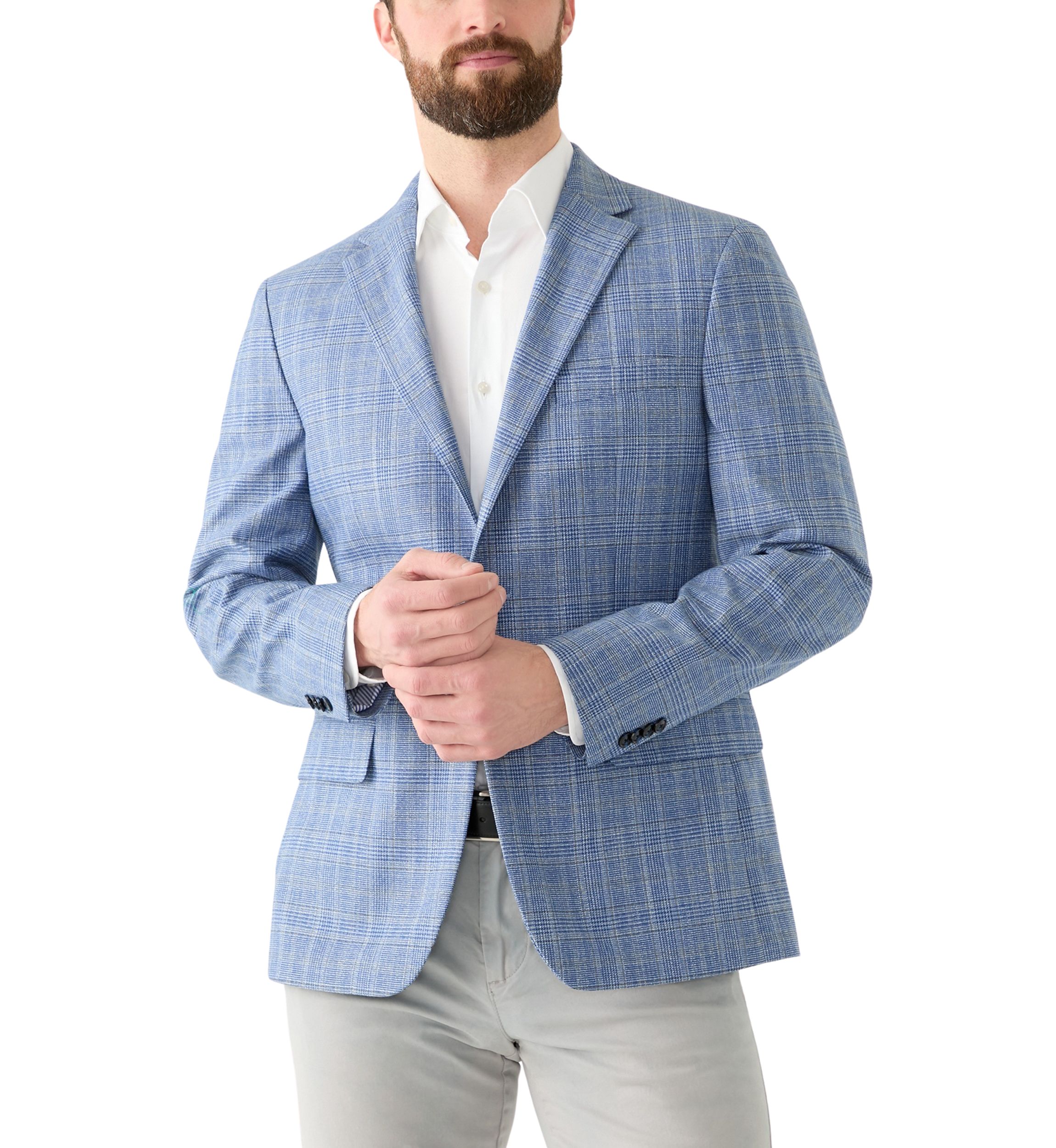 Single Breasted Plaid Blazer