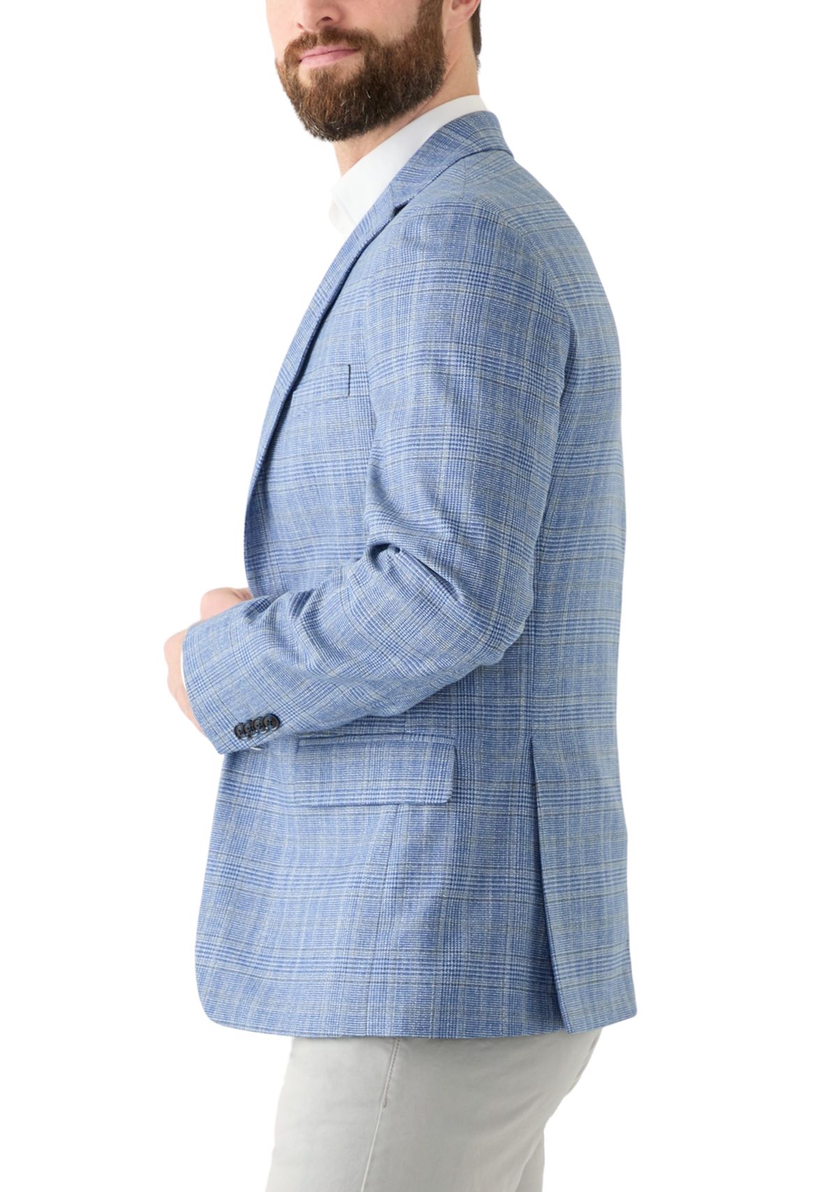 Single Breasted Plaid Blazer