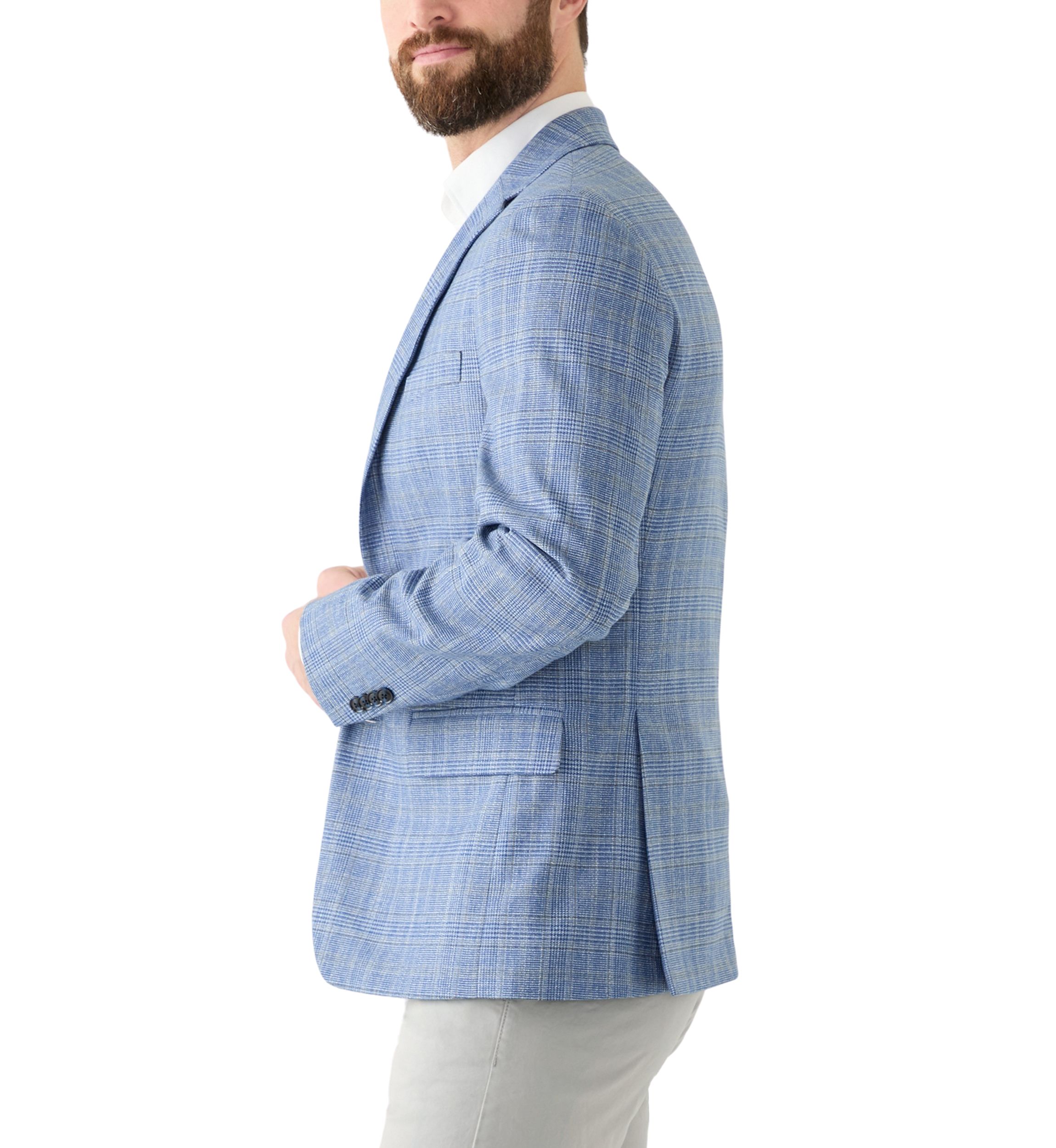 Single Breasted Plaid Blazer