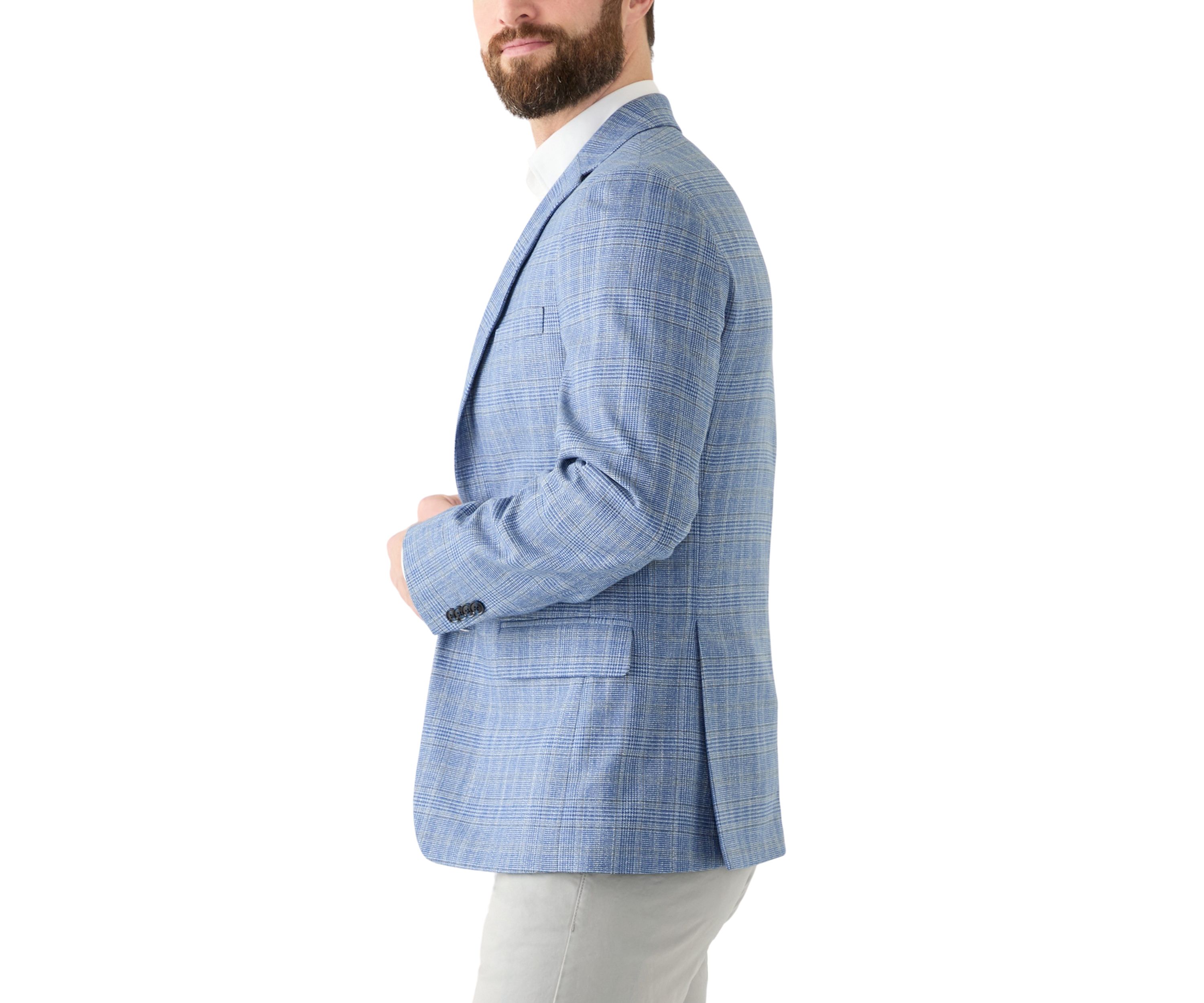 Single Breasted Plaid Blazer