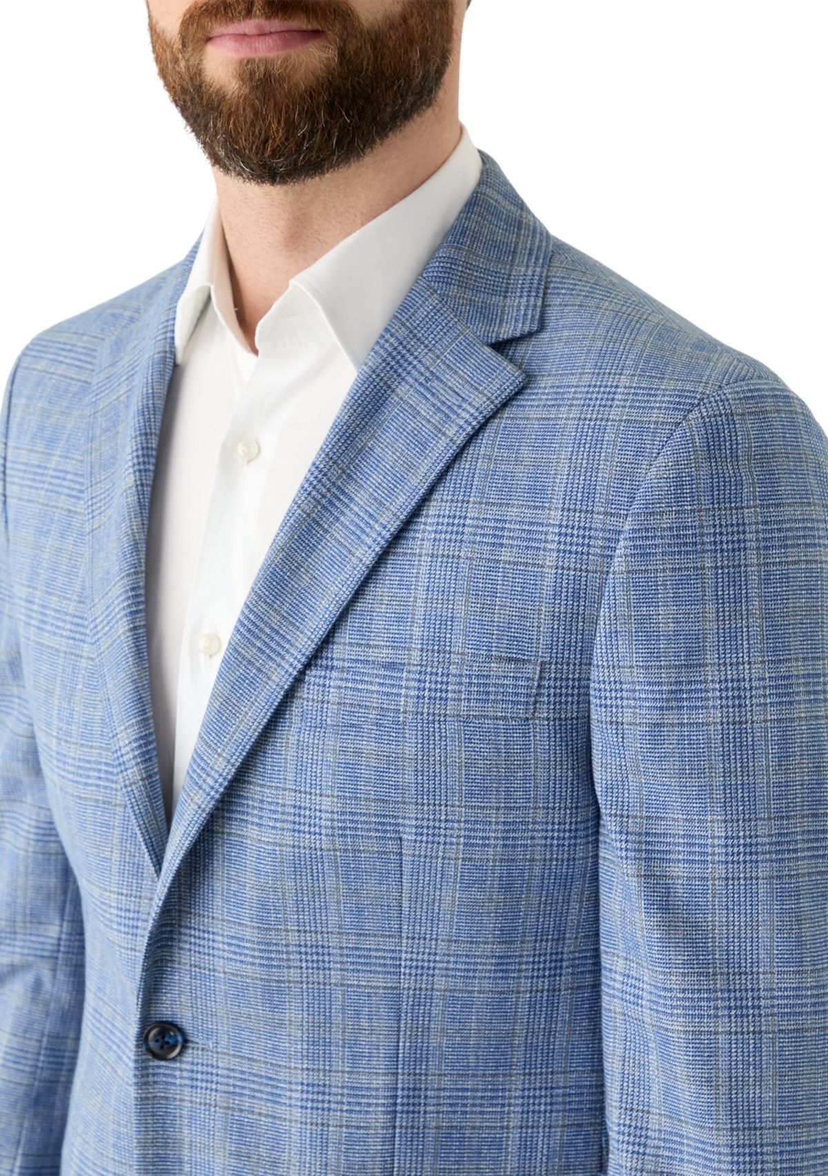 Single Breasted Plaid Blazer