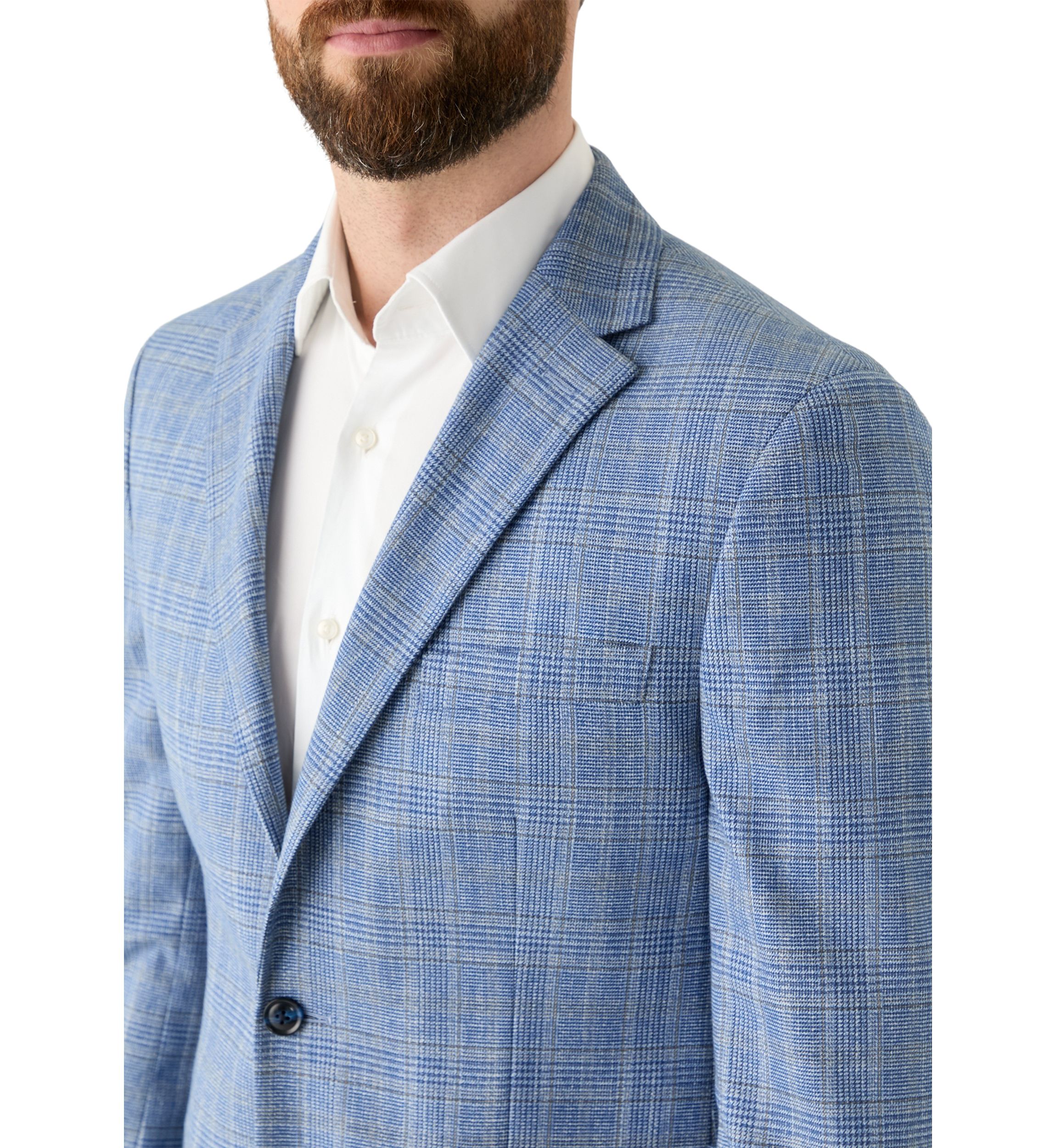 Single Breasted Plaid Blazer