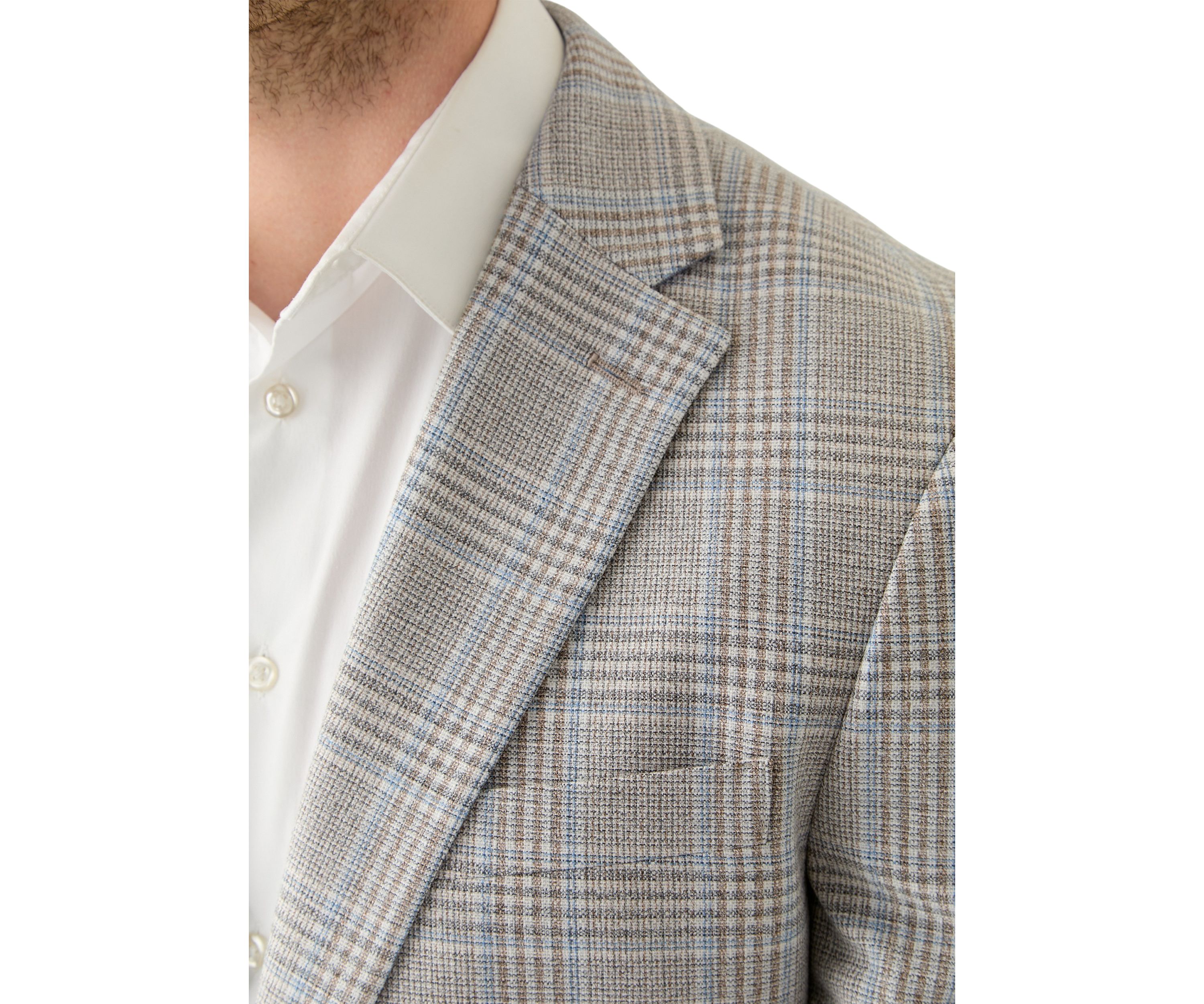 Tan Plaid Sport Coat
