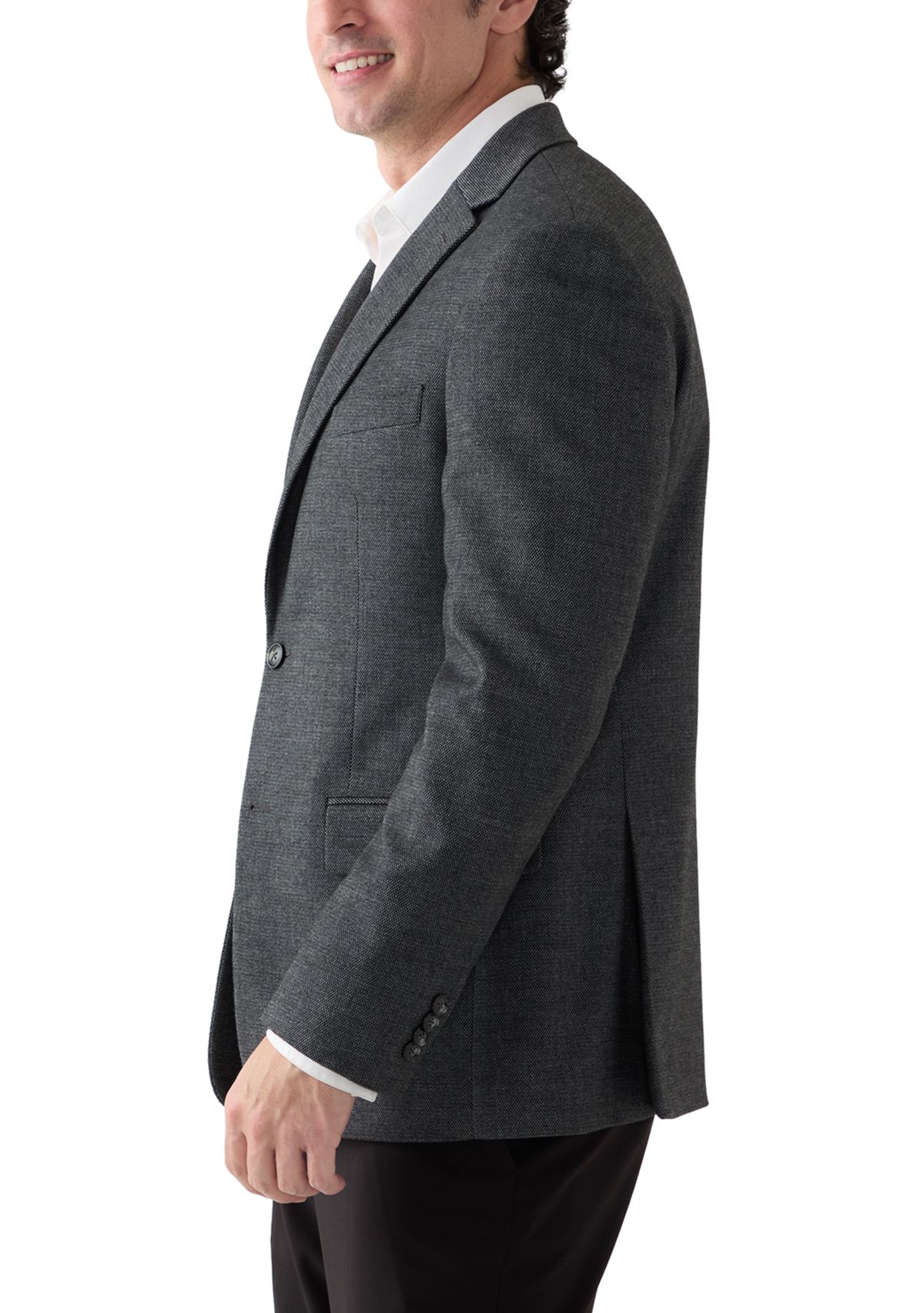 Mens Single Breasted Notch Lapel Sports Coat