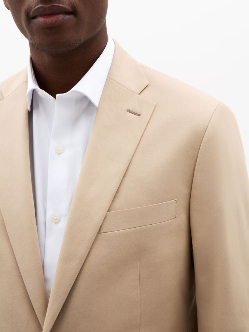 Tan Plain Classic Sport Coats