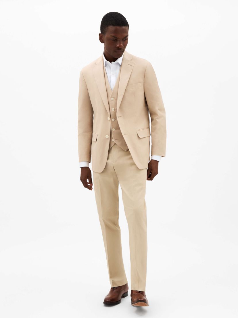 Tan Plain Classic Sport Coats