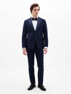 Tommy Hilfiger Men's Navy Twill Classic Sport Coats