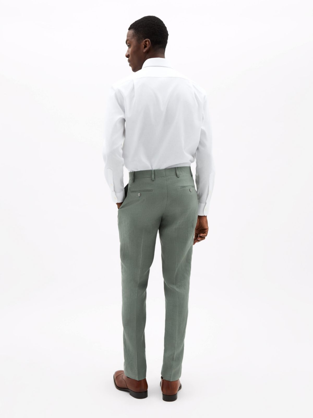 Sage Plain Classic Pants