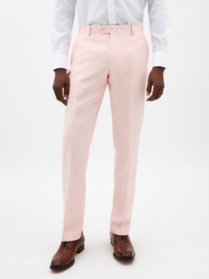 Tommy Hilfiger Men's Pink Plain Classic Pants, 38 x 34