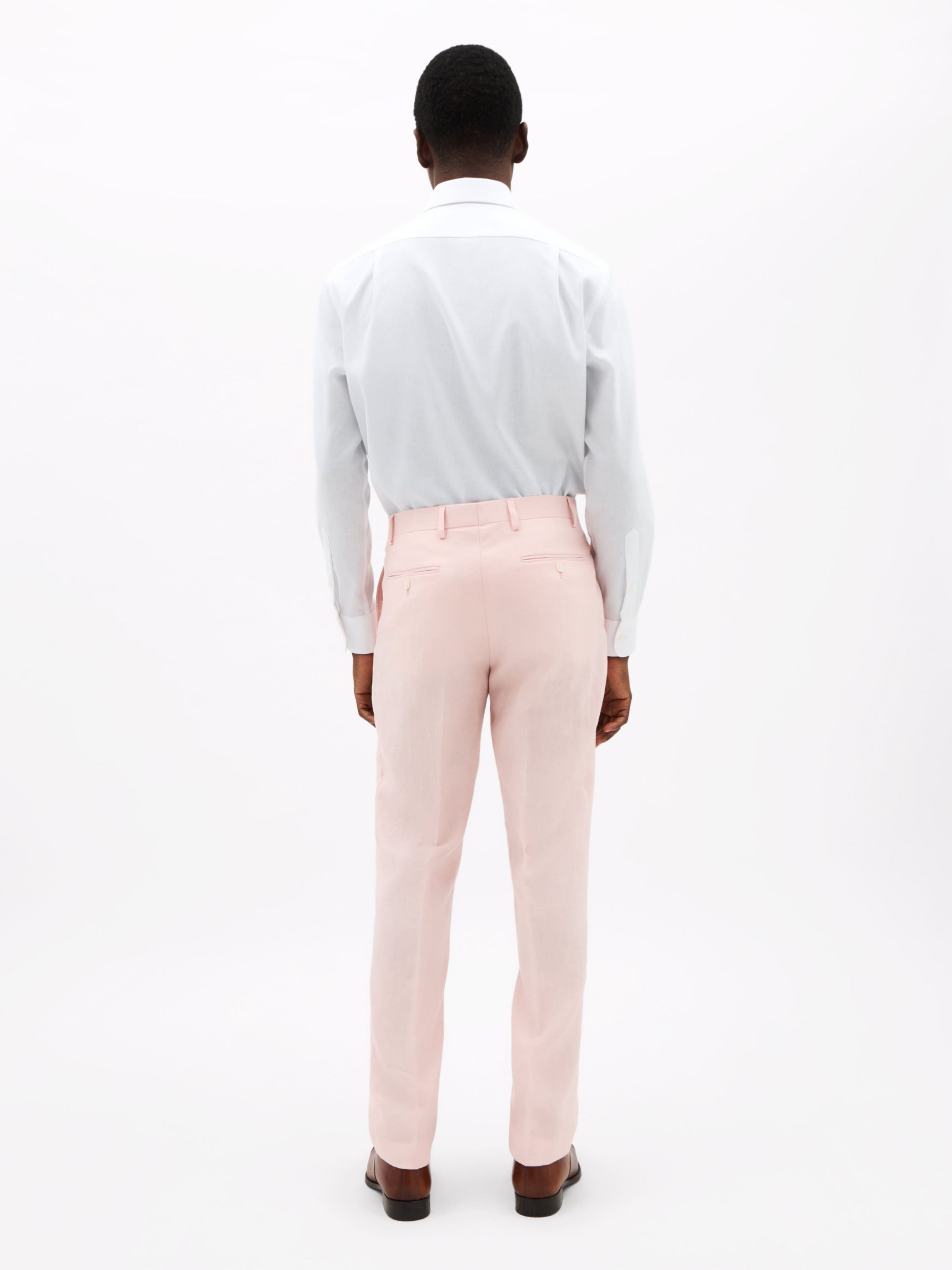 Pink Plain Classic Pants