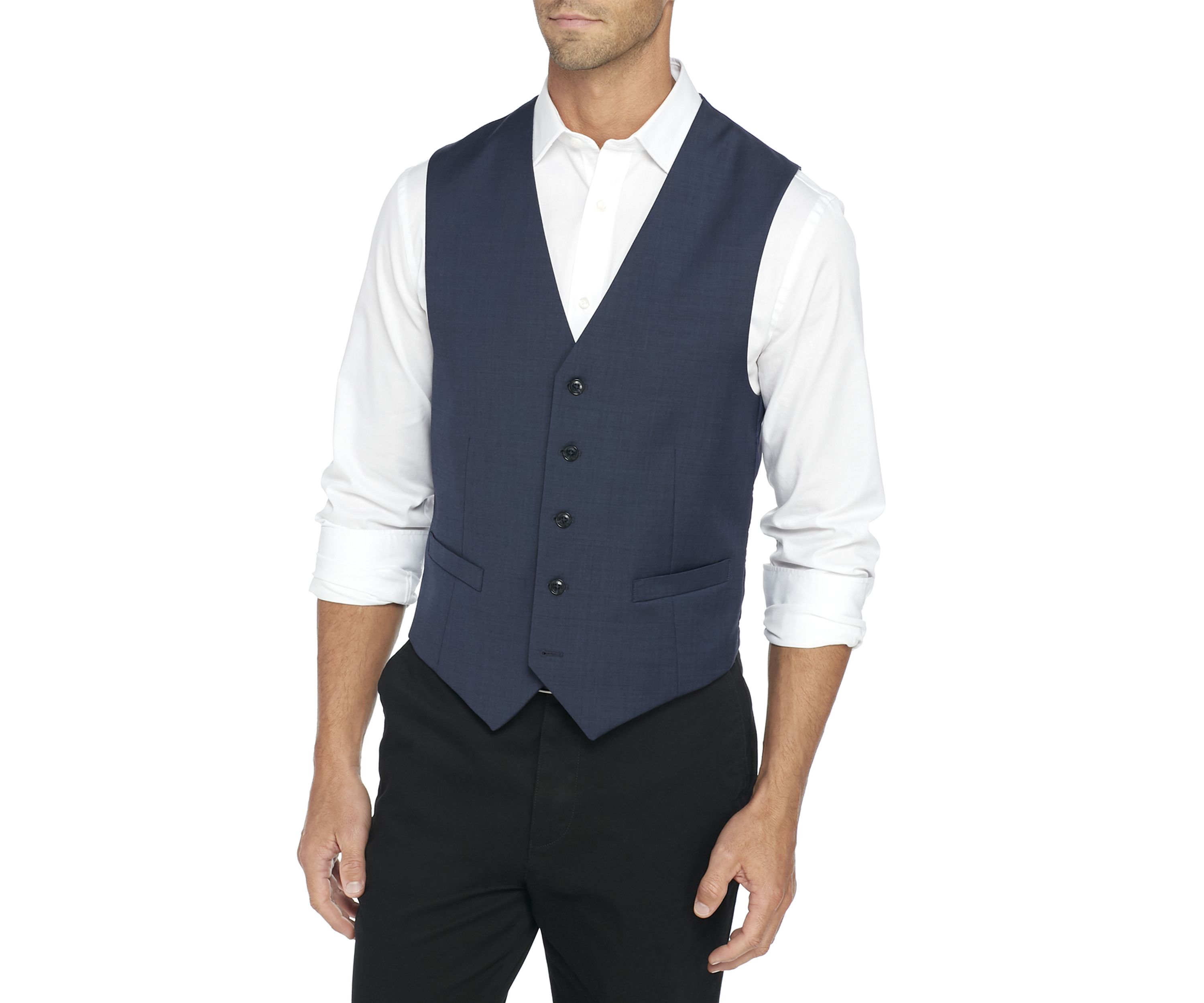 Sharkskin Suit Separate Vest 