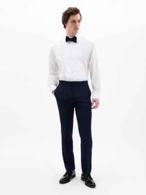 Tommy Hilfiger Men's Navy Twill Classic Pants, Navy Blue, 40 x 34