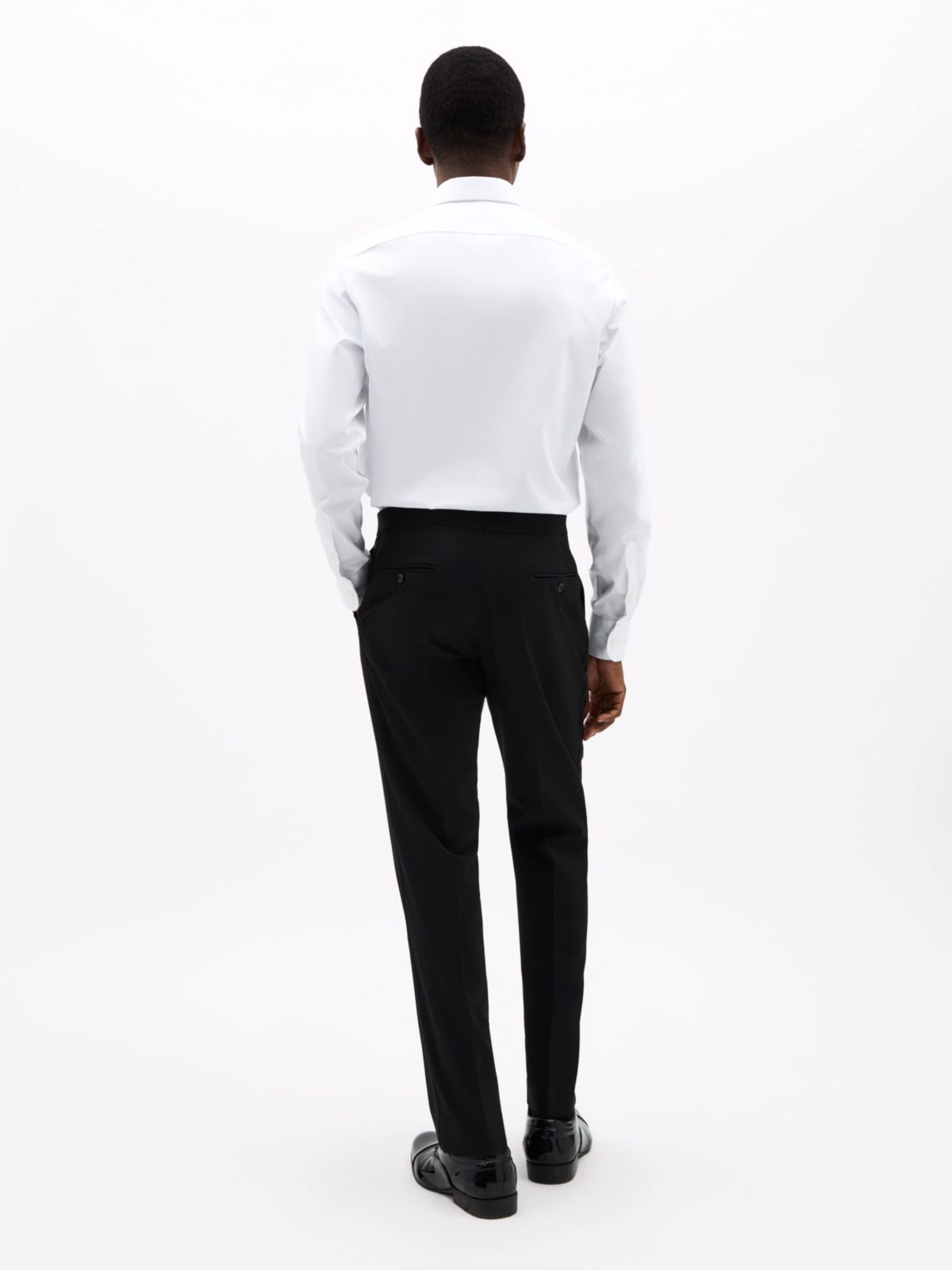 Black Twill Classic Pants