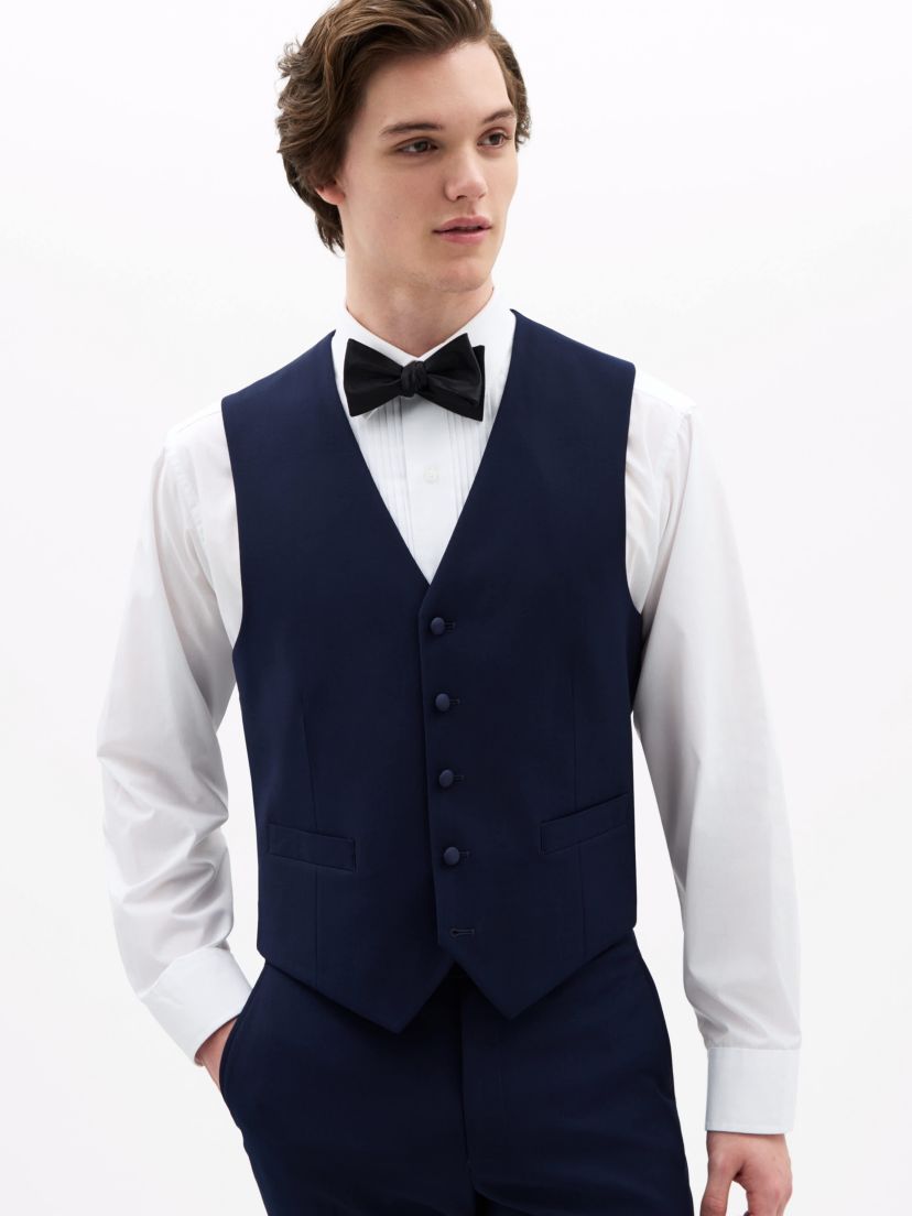 Navy Twill Regular Vests