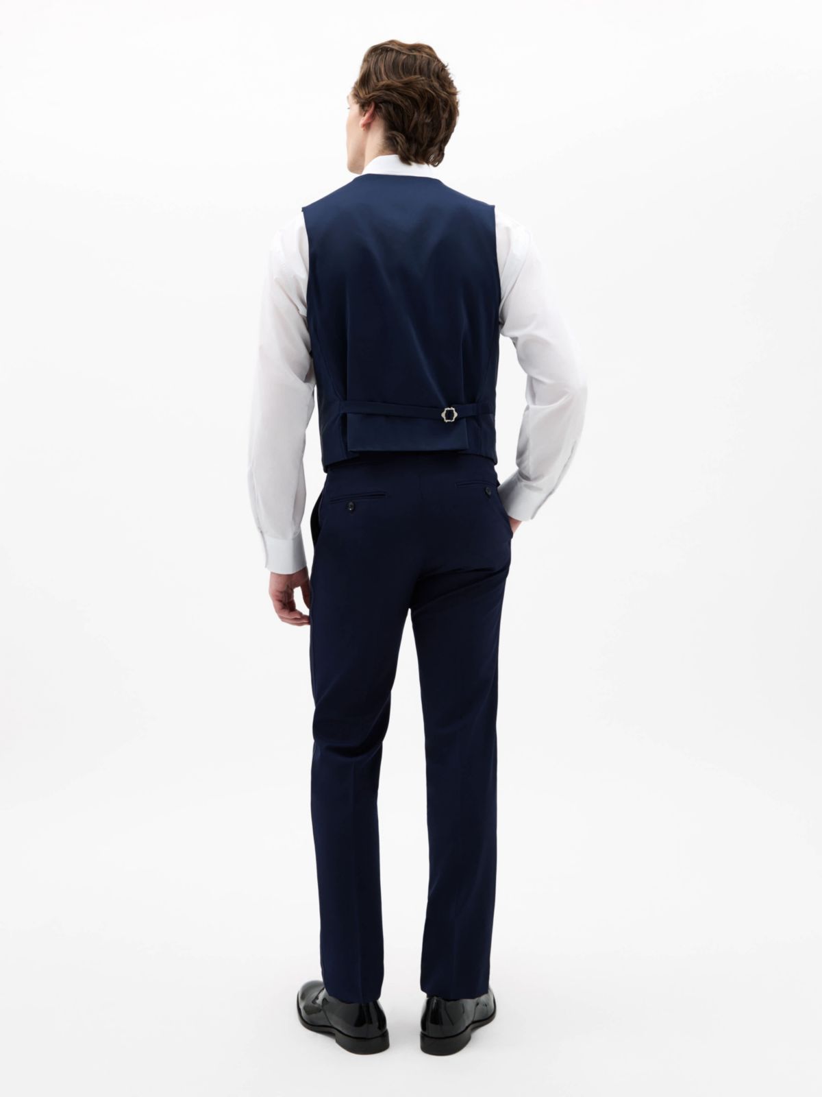 Navy Twill Regular Vests