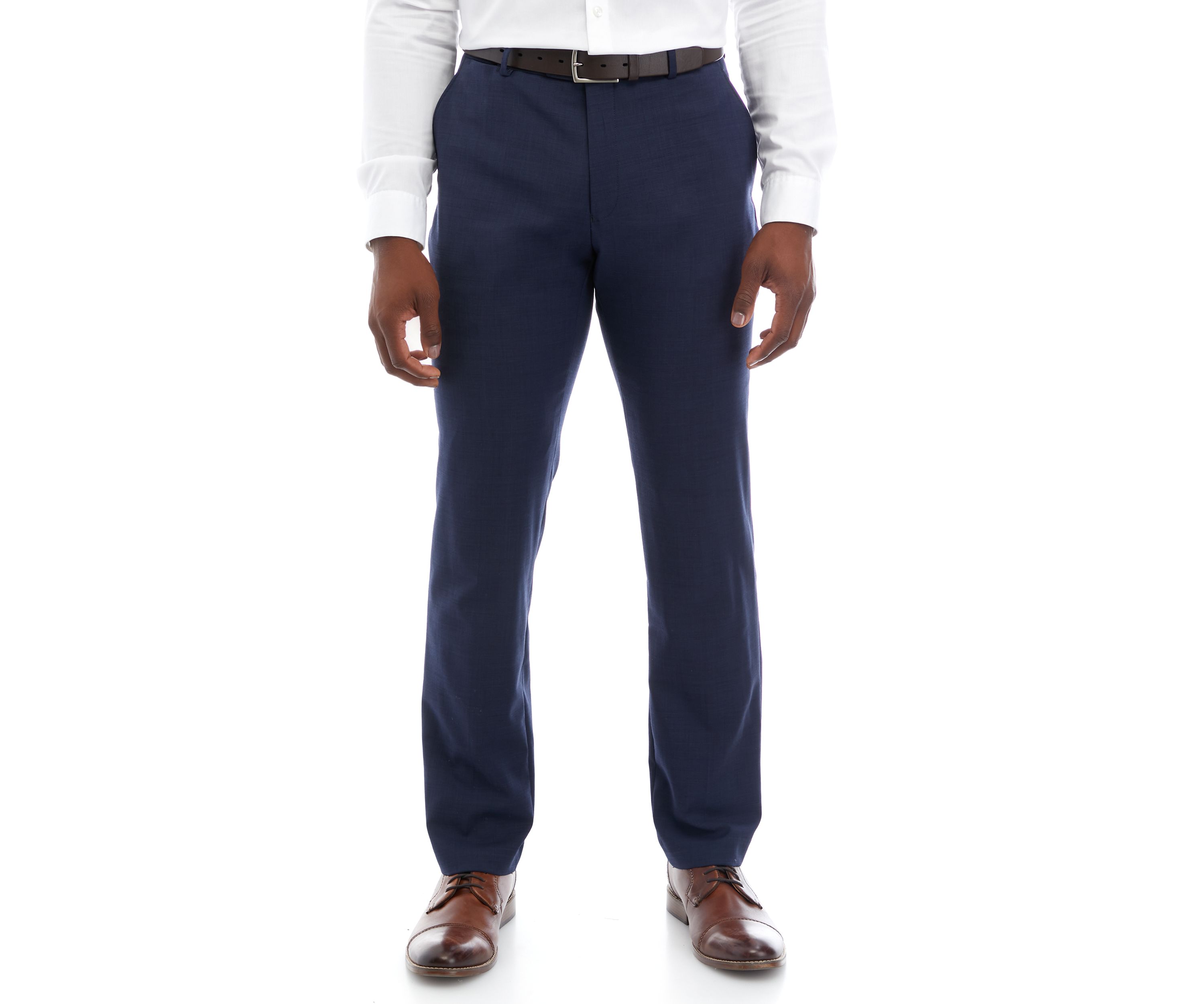 Blue Sharkskin Suit Pants