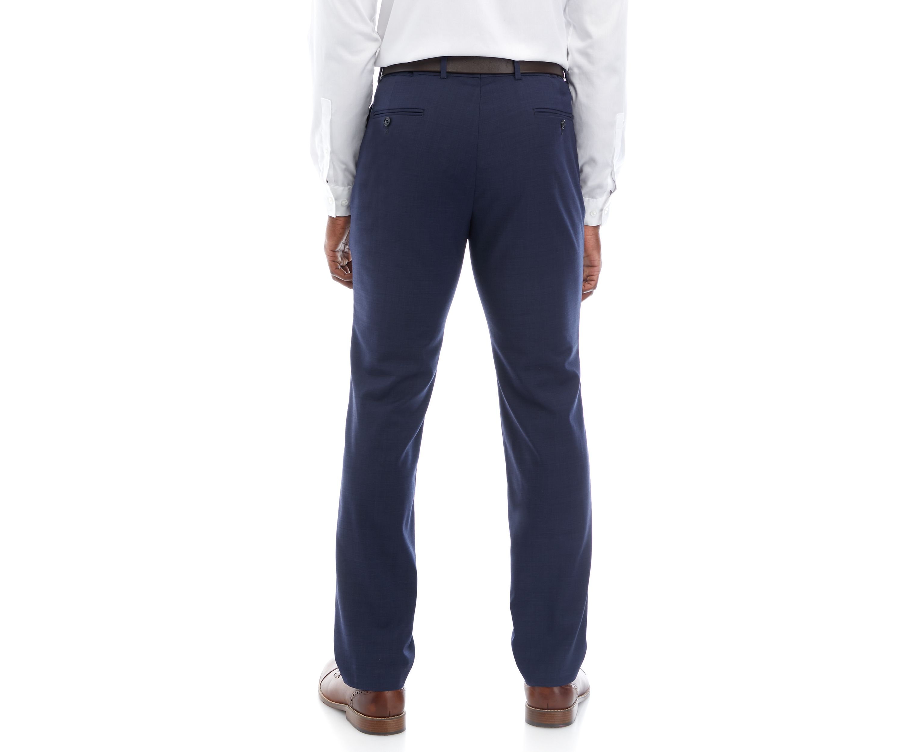 Blue Sharkskin Suit Pants