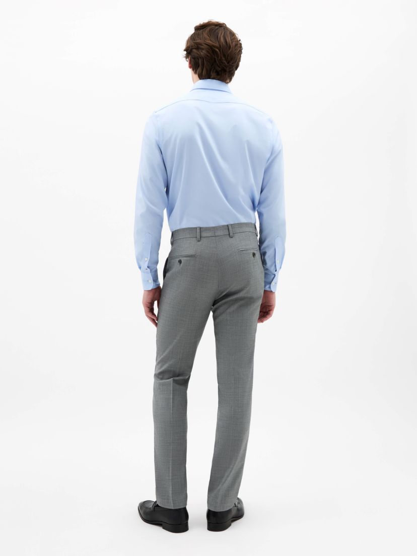 Black/White Sharkskin Classic Pants