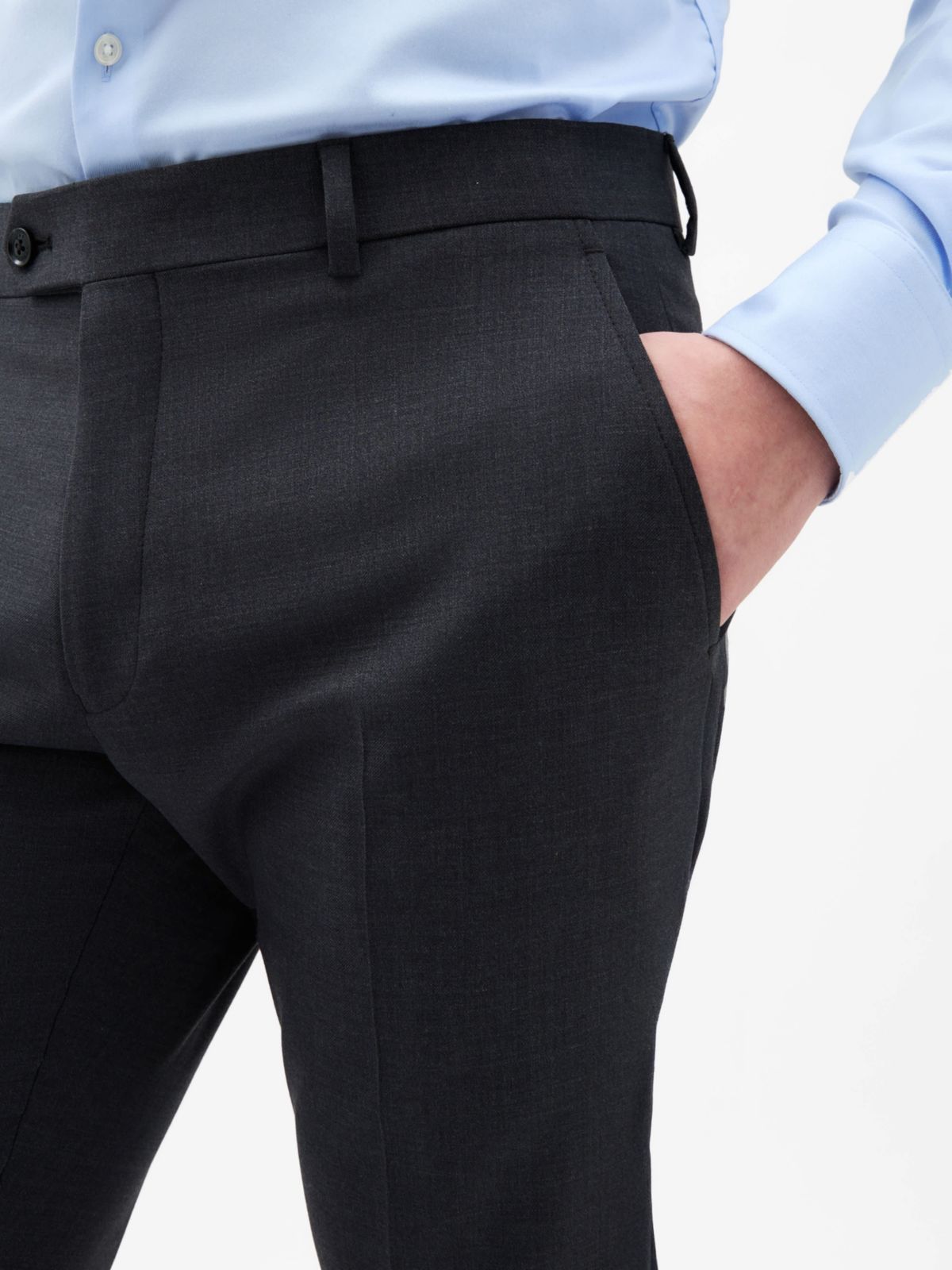 Charcoal Twill Classic Pants