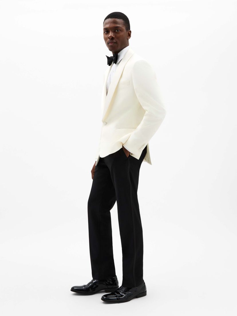 White Solid Classic Sport Coats