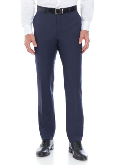 Sharkskin Stretch Classic Fit Suit Separate Pants