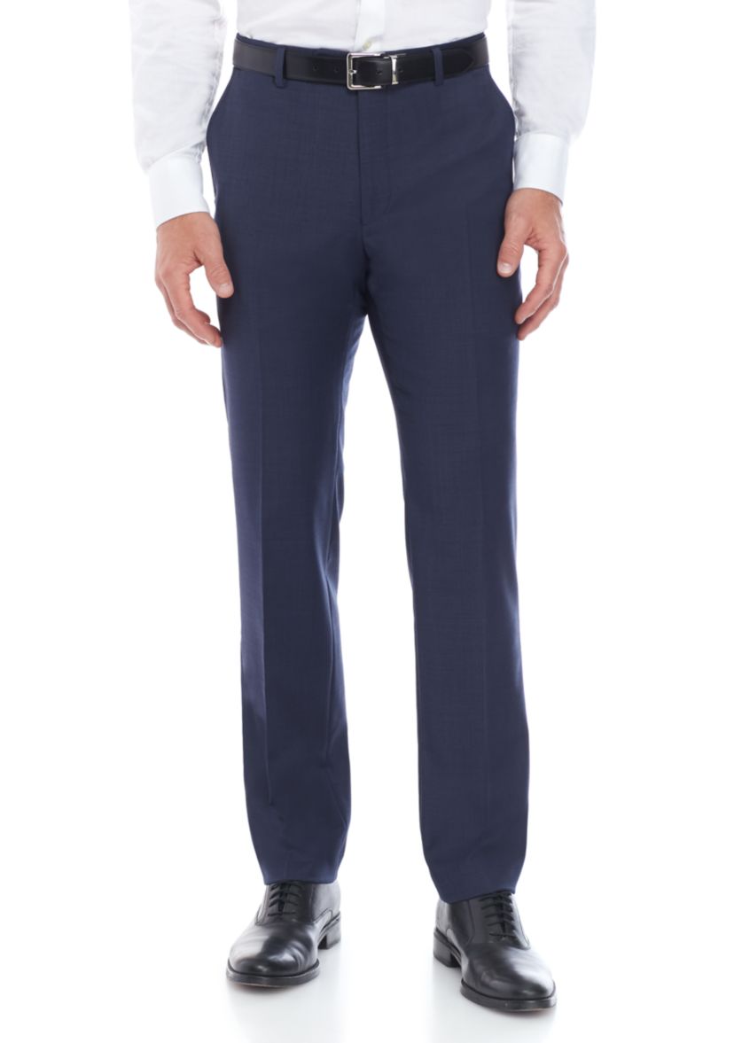 Sharkskin Stretch Classic Fit Suit Separate Pants