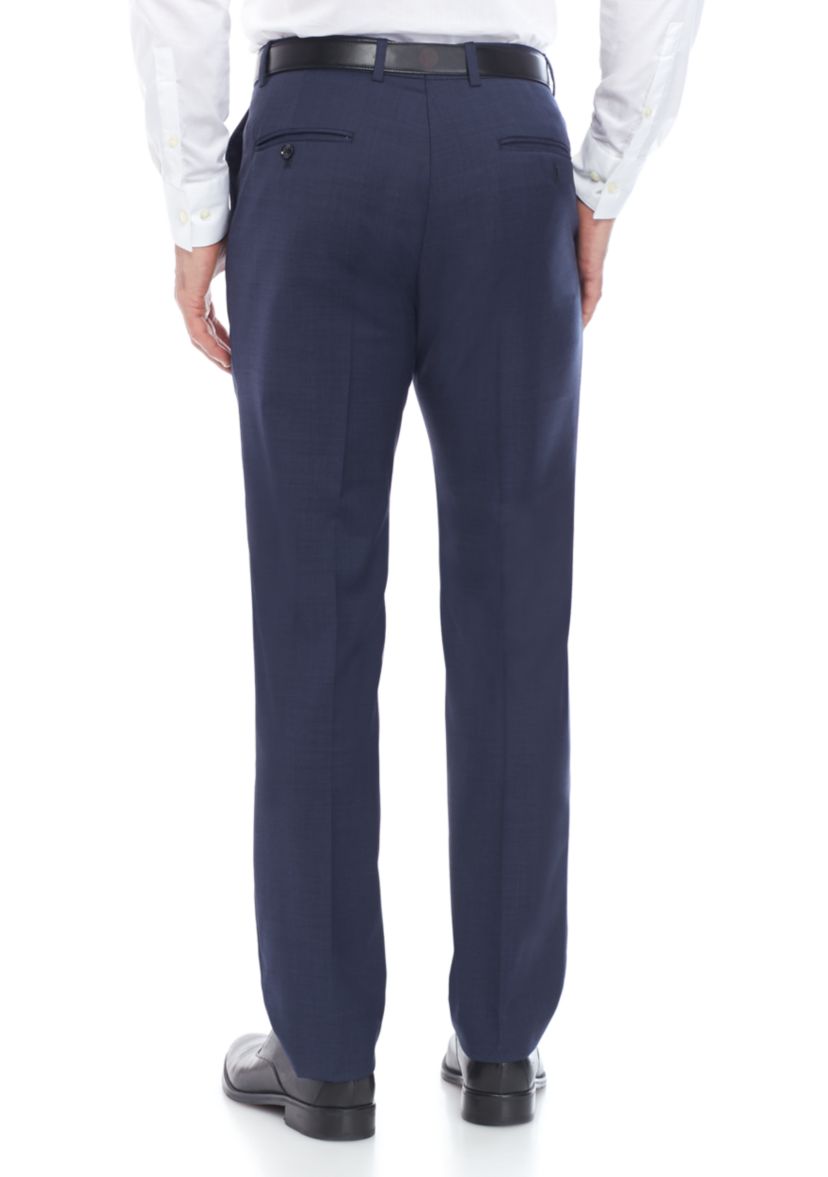 Sharkskin Stretch Classic Fit Suit Separate Pants