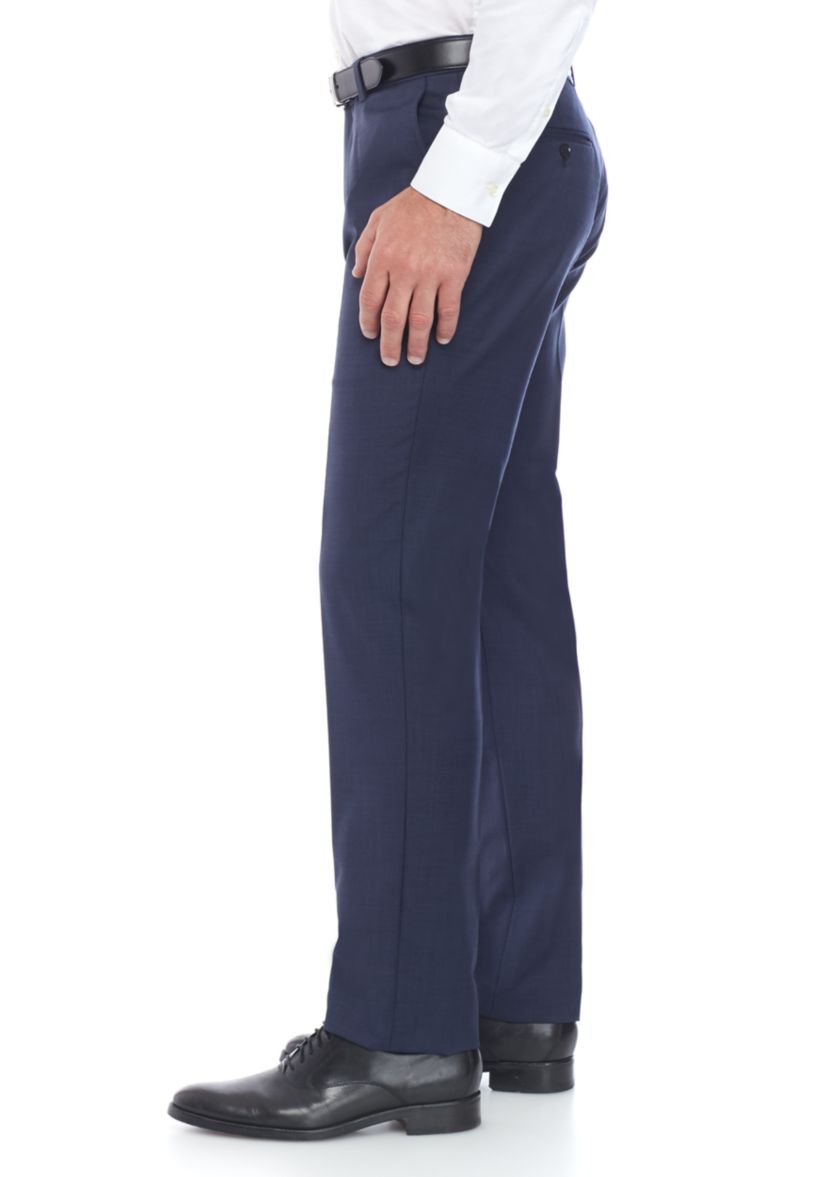 Sharkskin Stretch Classic Fit Suit Separate Pants