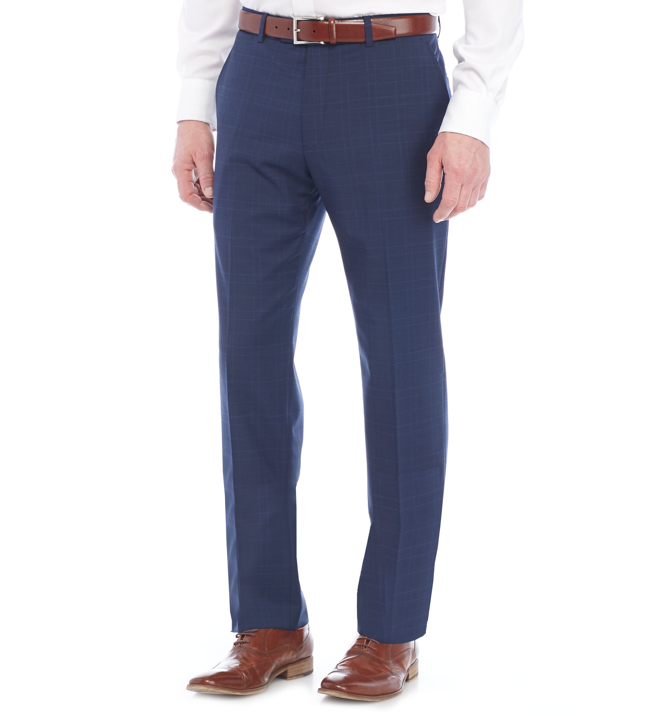 Plaid Stretch Suit Separate Pants