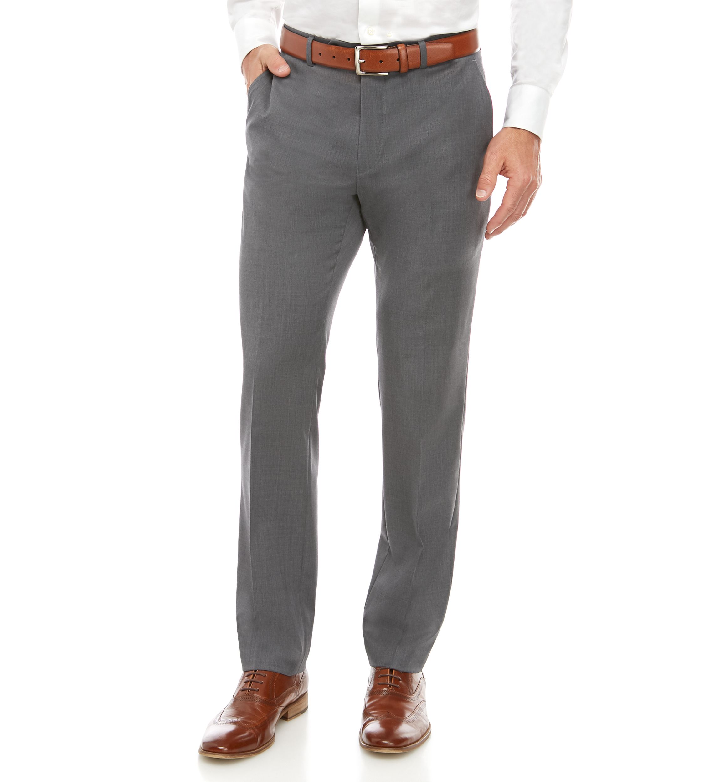 Solid Stretch Classic Fit Suit Separate Pants